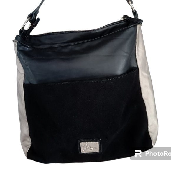 👜CÉLINE DION Vintage Black & Silver Shoulder Bag - Picture 3 of 16
